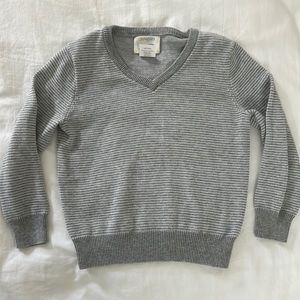 Crew cuts gray sweater